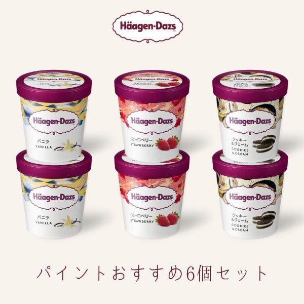 アイスクリーム ハーゲンダッツ アイスクリーム・パイント（473ml) おすすめ6個セット お礼 お...
