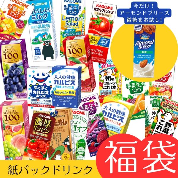 ドリンク　福袋　 野菜生活 カゴメカルピス ジュース 野菜ジュース　機能性飲料 ビタミン