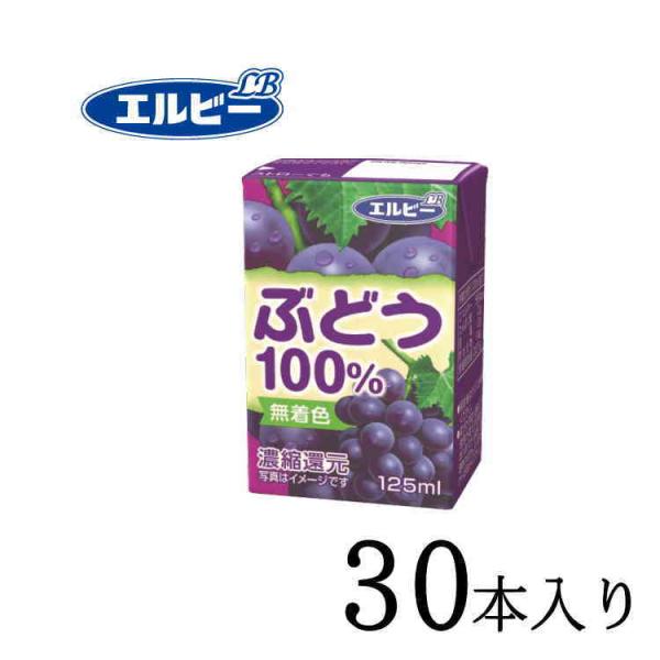 エルビー ぶどう100％ 125ml×30本