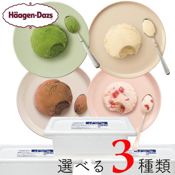 ハーゲンダッツ業務用2L 3個入り 4種類から3種類選べる バニラ グリーンティー ストロベリー ミ...