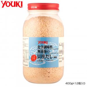 YOUKI ユウキ食品 化学調味料無添加の貝柱だし 400g×12個入り 211950　送料無料　　...