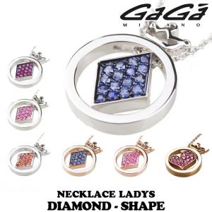 GaGa MILANO（ガガミラノ） 18金 クラウンクロスネックレス（M）メンズ