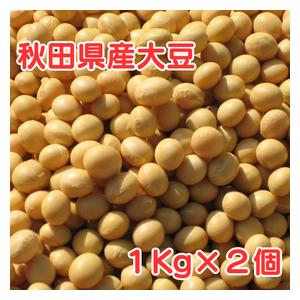 大豆 2kg 秋田県産 リュウホウ 国産 味噌 豆腐 煮豆 多用途でご利用いただけます