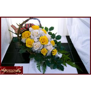 プリザーブドフラワー プリザーブドフラワー バラを１７輪も使った超豪華花束風アレンジのプリザーブドフラワー Ap352 Ff Shop プリザーブドフラワー Ana0352 Ana0352