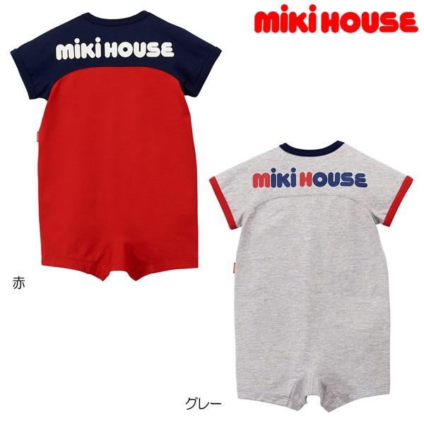 ミキハウス MIKIHOUSE　バックロゴショートオール【日本製】【ベビー】【キッズ】