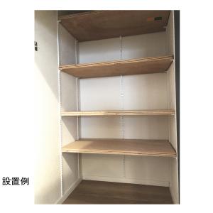 ステンレス棚受けレール ホワイト塗装 1200...の詳細画像3