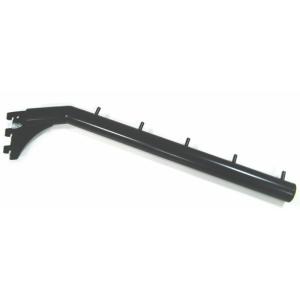 よりオシャレに魅せる！ロイヤル黒 レールに直接引っ掛け式 衣料ハンガー 傾斜タイプ 太さ25ミリ 長...