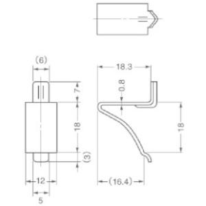 ダボレール用ステンレス棚受け爪 単品 SPB-...の詳細画像4