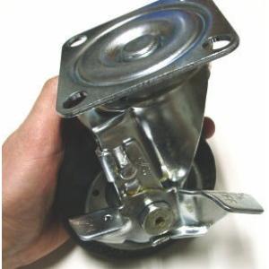 ハンマーキャスター 100ミリ 前後にのみ動く「固定式」ネジは別途、ご