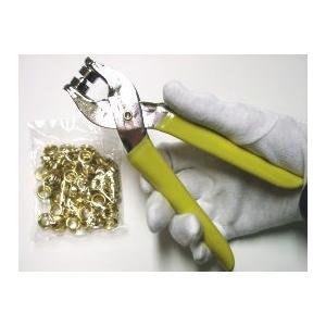 ハトメパンチ　ハトメ穴6ミリ　可