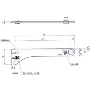 ロイヤル ハンガーブラケット タオル掛け・小物掛けにオススメの13ミリ外々用　単品　クローム A-6...