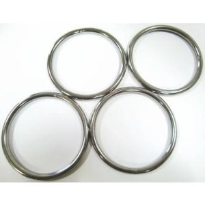 ベビースリングにオススメ！ステンレス丸リング（溶接あり）線径5ミリ　内径60ミリ　4個セット　R-5-60