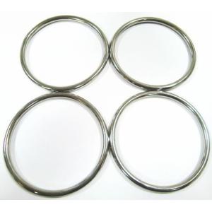 このサイズはドリームキャッチャーの部品としても！ステンレス丸リング（溶接あり）線径5ミリ　内径70ミリ　4個セット　R-5-70