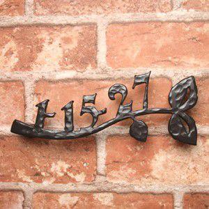 表札 おしゃれ 戸建 立体 アルミ表札 番地・ナチュラル アイアン