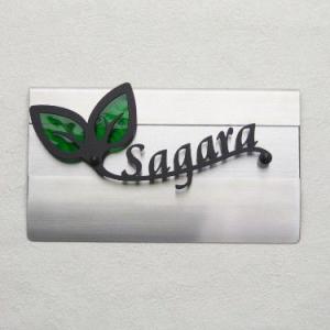 表札 ステンレス マンション ネームプレート おしゃれ 【マンション表札 ステンレスレーザーカット・...