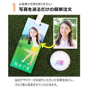 ゴルフ ネームプレート 名入れ 顔写真入り ネ...の詳細画像3