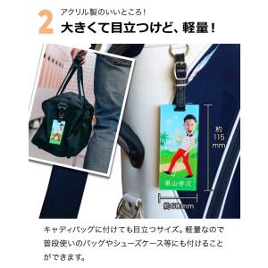 ゴルフ ネームプレート 名入れ 顔写真入り ネ...の詳細画像4