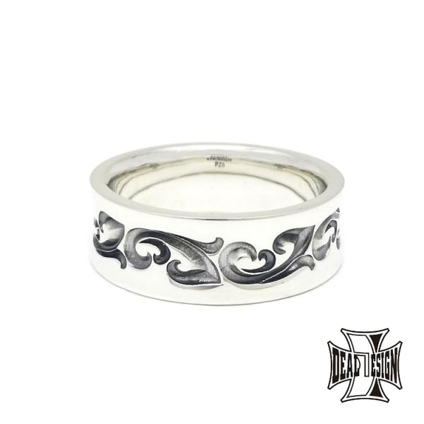 ［394294］ ディールデザイン DEAL DESIGN ダブルフローラルリング（太）