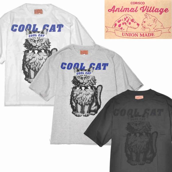 [コリスコ] Tシャツ 半袖 ユニセックス オーバーサイズ 動物 アニマルプリント