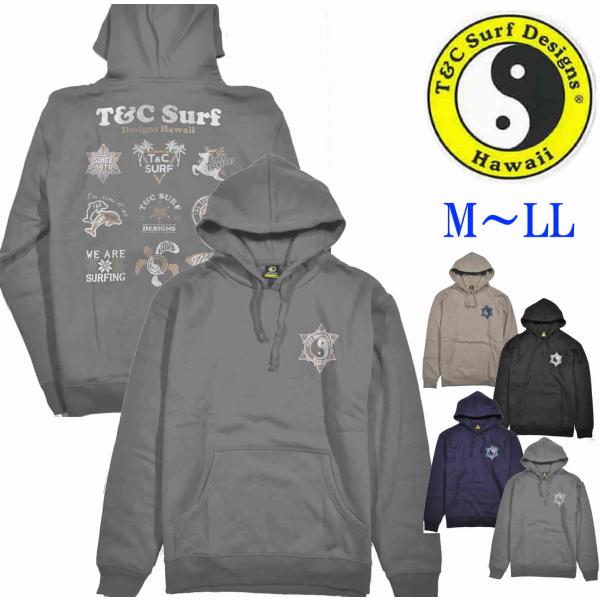 [ティーアンドシー T &amp; C surf designs  ]  タウカン  パーカー 裏起毛プルオ...
