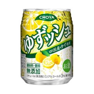 ギフト プレゼント お歳暮 クリスマス リキュール 72本まで送料1ケース分 チョーヤゆずッシュ250ml 和歌山：チョーヤ梅酒｜nondonkai