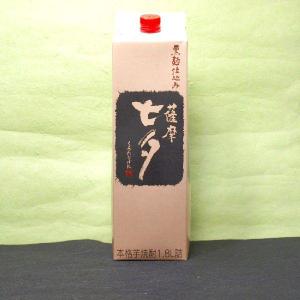 ギフト プレゼント お歳暮 クリスマス 芋焼酎12本まで送料1本分25度 黒七夕パック1.8L1本 黒麹 仕込 鹿児島県：田崎酒造｜nondonkai