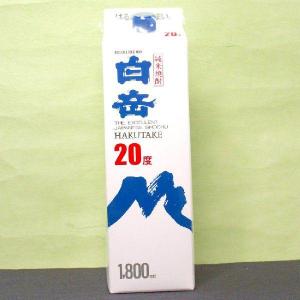 白岳 米焼酎 高橋酒造 25度 1800ml 紙パック : 白岳伝承蔵 - 通販
