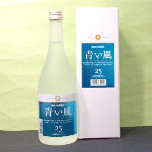 ギフト プレゼント お歳暮 クリスマス 米焼酎12本まで送料1本分25度 綾菊 青い風米 720ml 瓶 箱入 メーカー香川県：綾菊酒造（株）｜nondonkai