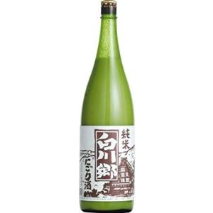 ギフト プレゼント お歳暮 クリスマス 純米酒 にごり酒 白川郷 にごり酒 純米 1800ml 瓶 1本 岐阜県 三輪酒造