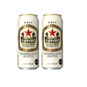 サッポロ ラガービール 缶 ( 500ml×48本入 )/ サッポロビール : 爽快