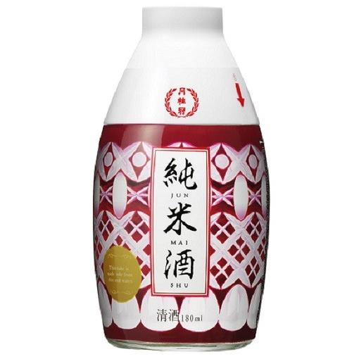 日本酒 純米酒  月桂冠 おちょこ付純米 180ml瓶 1ケース=30本入 一部地域を除き送料無料