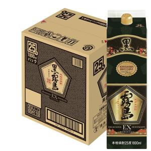 ギフト プレゼント お歳暮 クリスマス 焼酎 芋焼酎 黒霧島ＥＸ 1.8Lパック 25度 12本 2ケース単位 霧島酒造｜nondonkai