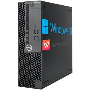 デル トップPC 3050 SFF デスクトップパソコン/Core i5-7500/16GB/SSD256G/512/1TB/Win 11 /WPS Office 2搭載/WIFI/Bluetooth/DVD/USB 3.0パ
