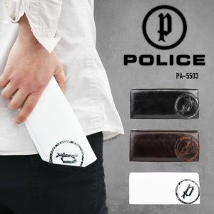 POLICE ポリス 牛革 ロングウォレット かぶせ長財布  かっこいい ブランド EVEN(イーブン)シリーズ PA-5503