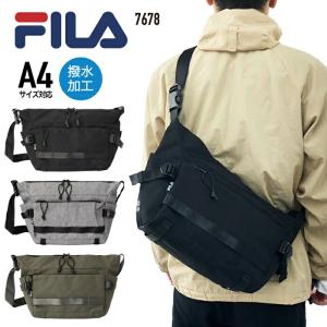 FILA フィラ ショルダーバッグ バッグ 斜め掛け 肩掛け おしゃれ カジュアル 普段使い 旅行 Mサイズ サブバッグ A4 軽量 撥水 7678