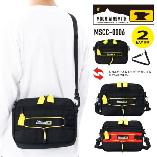 MOUNTAIN SMITH マウンテンスミス ショルダーバッグ 横型 軽量 3.5L おしゃれ シ...