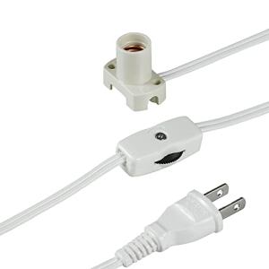 エルパ コード付ソケット E12 1.5m ホワイト KP-M1215NH(W)