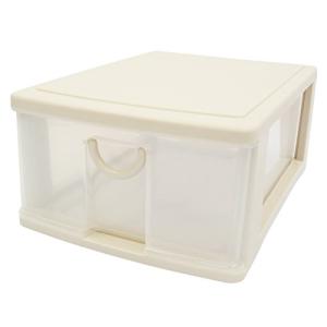 サンコープラスチック サンコープラスチック 小物収納 エルピス 幅25.2×奥35×高14.9cm ソフトベージュ