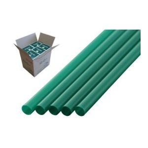 わらおSTRAW ストレートストロー 6mm×21cm 包装なし 緑色 500本入×20箱 
