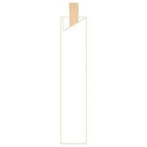 箸袋　既製品　5型8寸　10,000枚　（約37.7mm×190mm）　5Ｌ-1（白無地）