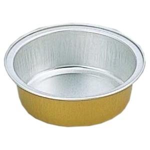 丸型スムース　8cm　(ゴールド)　A3080E　100枚シュリンク包装【取り寄せ商品・即納不可】