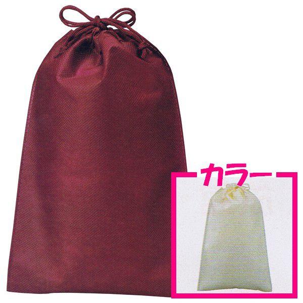 不織布巾着袋(小)　無地　アイボリー　170×260mm　200枚【メーカー直送・代引き不可・時間指...