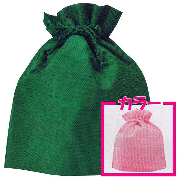 【送料無料】不織布巾着袋(大)　無地　ライトピンク　250×280×底マチ80mm　50枚【メーカー...