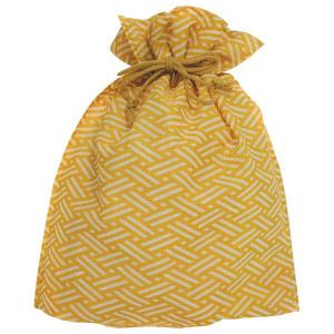 不織布和風柄巾着袋 檜垣(ひがき)柄 スカーレ...の詳細画像1