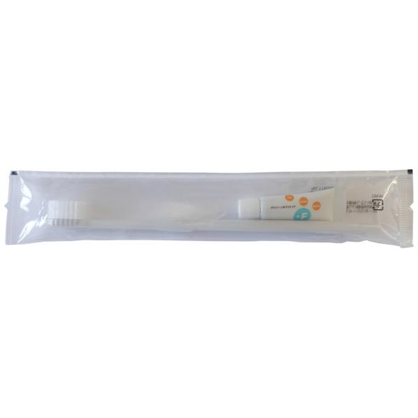 ハブラシセット 28穴 5g アクア(R-PET) ナチュラル バイオマスOP袋入 250本×2箱入...