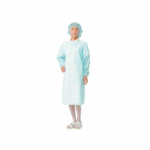 【法人様限定】PEエプロン テクセル袖付 親指フックタイプ EP-80 10枚×36箱【メーカー直送...