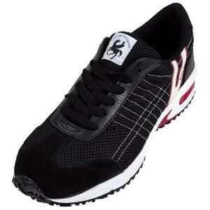 プーマ安全靴#63.212 27.0cmフロントコートブラック＆ホワイト＆レッド