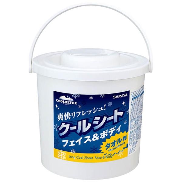 サラヤ クールリフレ クールシートロングタイプ フェイス＆ボディ 本体容器入 80枚×4個【取り寄せ...