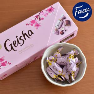Fazer（ファッツェル）/Geisha ゲイシャ ミルクチョコレート ボックス 270g 箱入り フィンランド 北欧 お土産 旅行 空港｜nooks