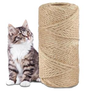 siawadeky キャットタワーロープ 5mm 爪とぎ用 麻ロープ キャットタワー用 補修ロープ 爪研ぎ 猫タワー キャットウォーク 手作り 猫おも
